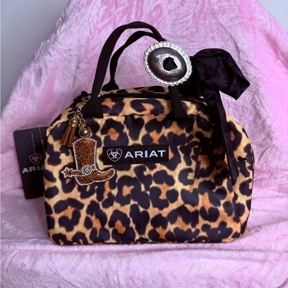 NWT Ariat Leopard Print Statement Tote (Convertible Purse Style) - Picture 2 of 5